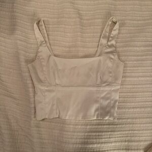 Wilfred Cream Crop Top